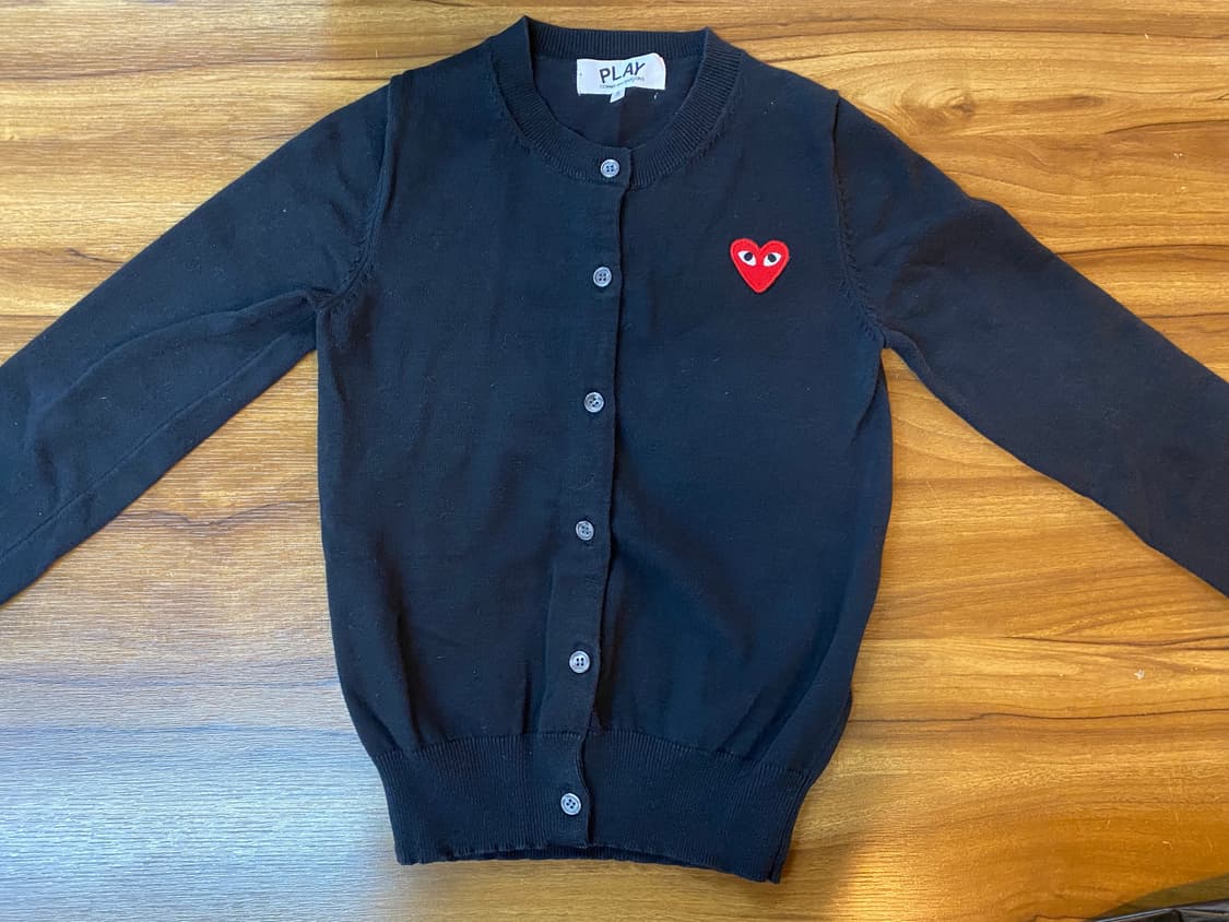 꼼데가르송 PLAY 블랙 가디건 S 상품이미지3