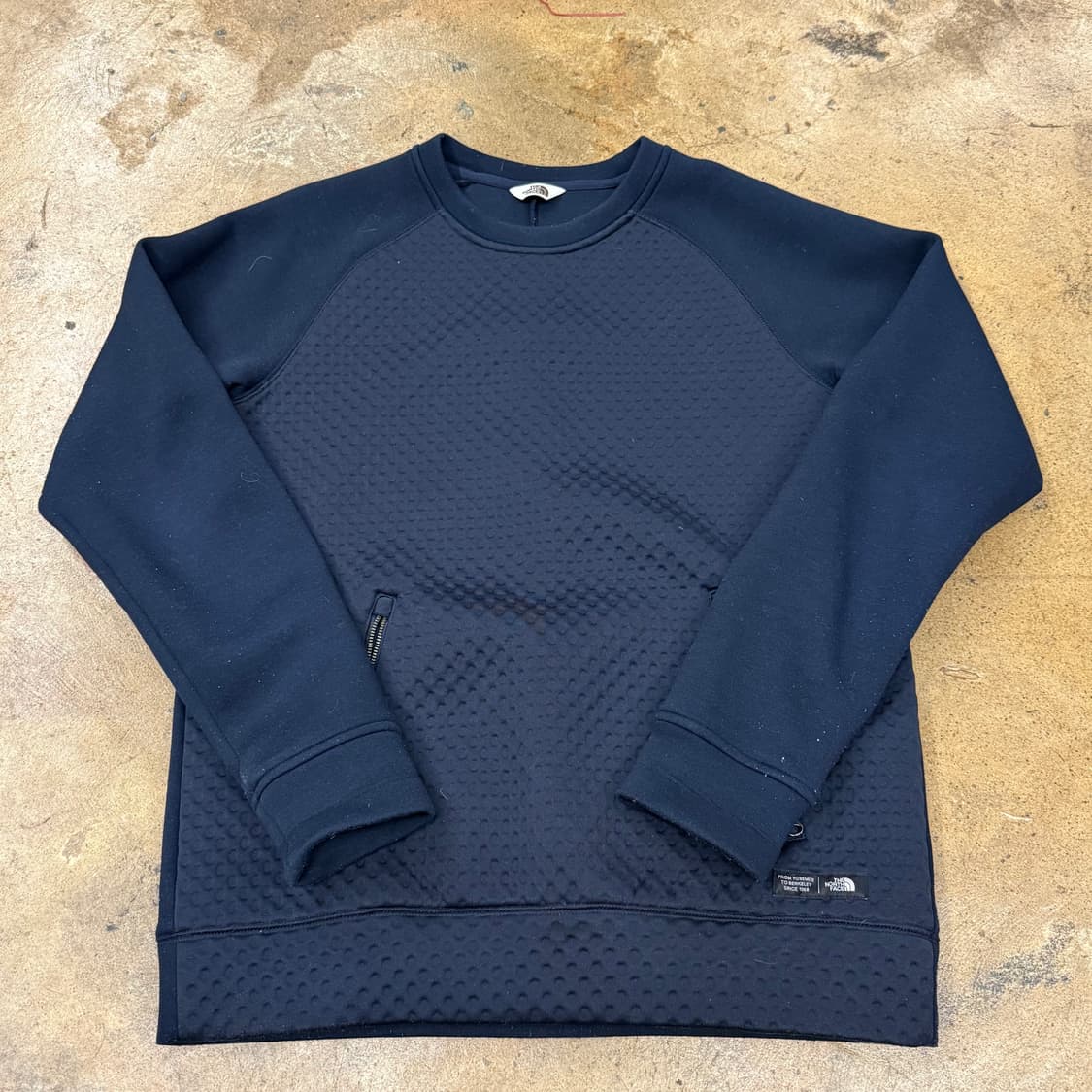 [정품/L] 노스페이스 네이비 엠보싱 맨투맨 b14 상품이미지2