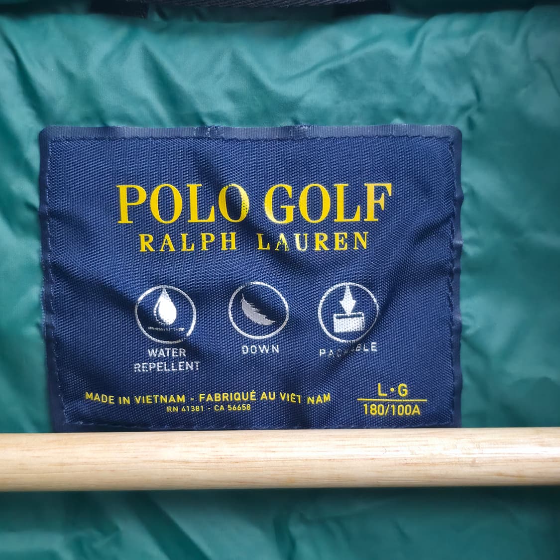 [L] 폴로 랄프로렌  골프 그린 경량 패딩 조끼 상품이미지5