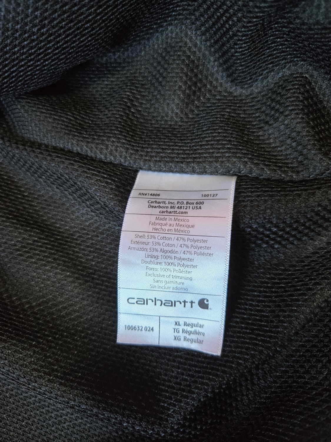 칼하트 써멀 그레이 후드집업 상품이미지10