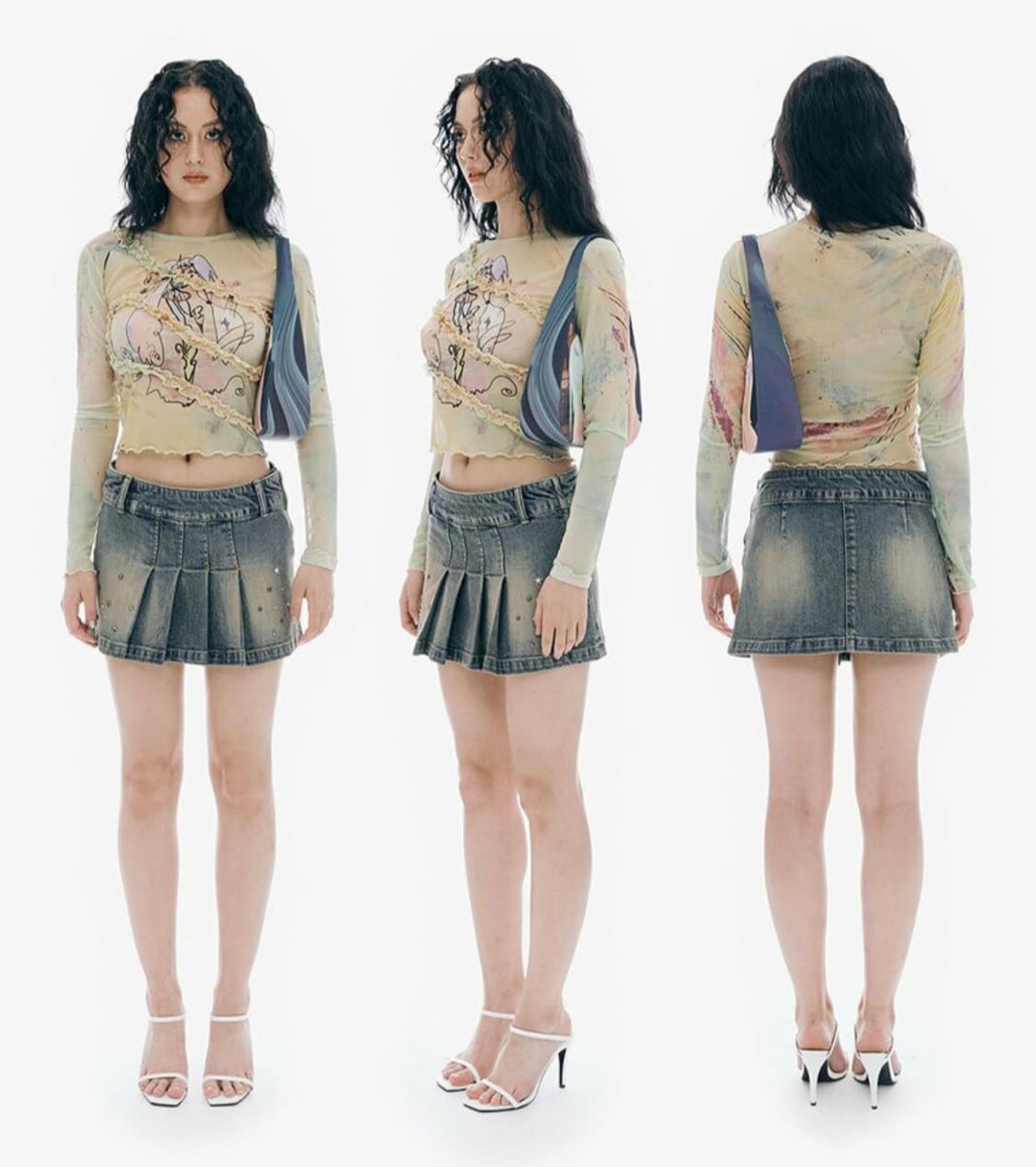 익스파이어드걸 데님 치마 S 상품이미지2