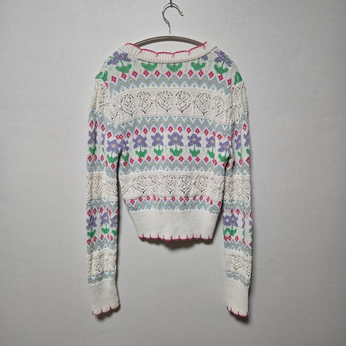 자라 코튼 플라워 가디건 (한혜진 착용)/ 여성 가디건/ 여자 가디건  상품이미지4