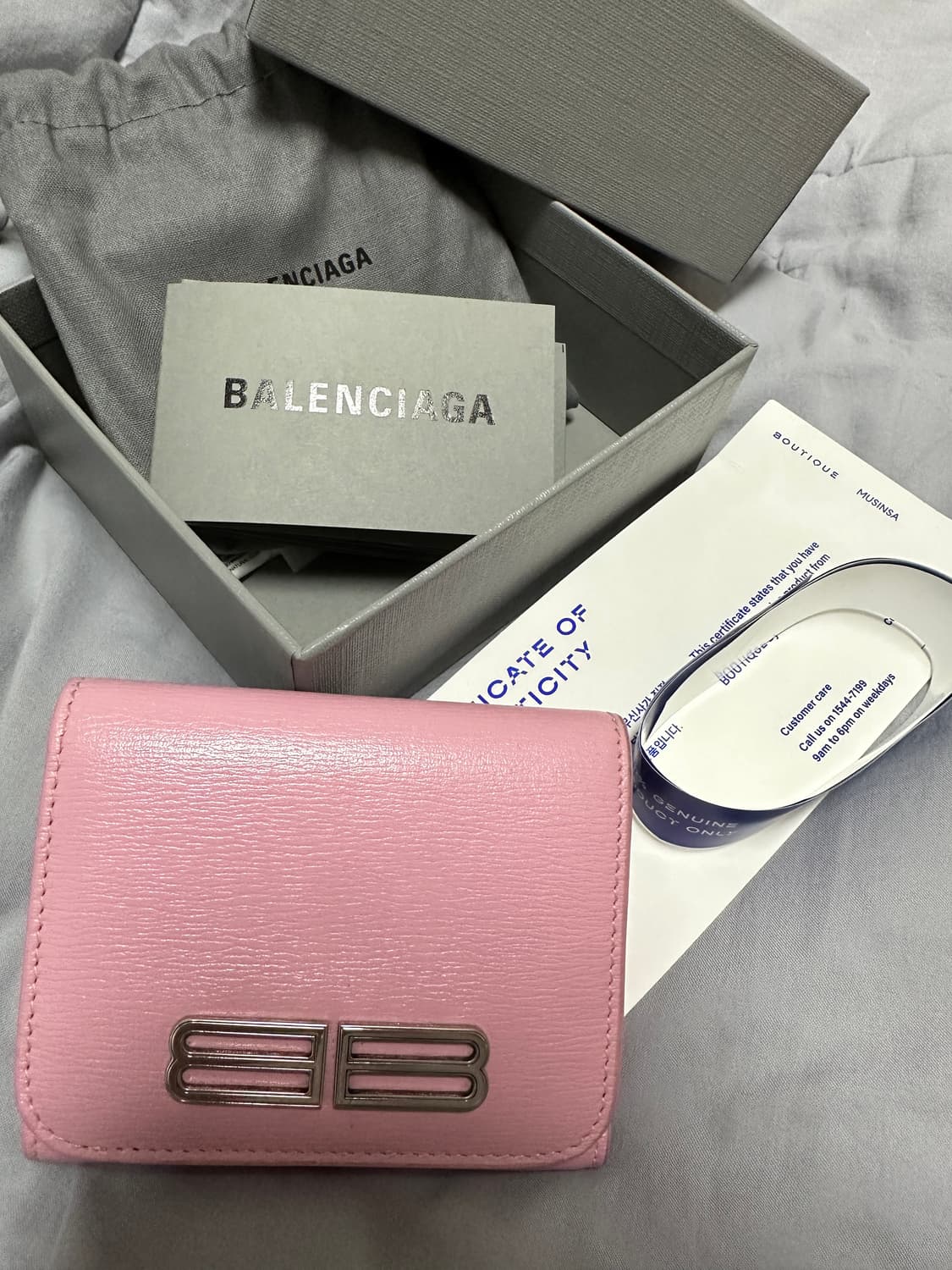발렌시아가 BB 핑크 반지갑 상품이미지2