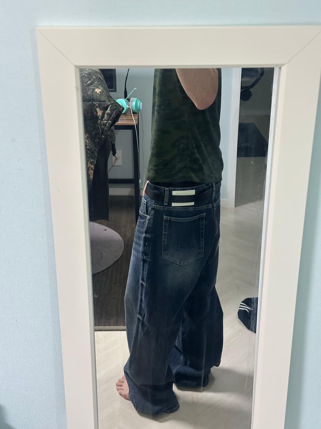 오더아카이브 와이드 데님팬츠(xl) 상품이미지2