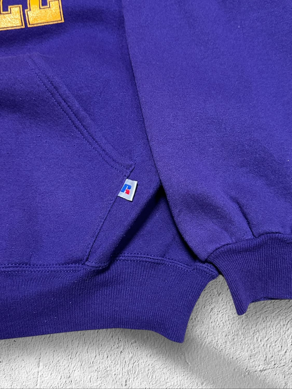 90s russell 러셀 후드티셔츠 퍼플 XL 상품이미지3