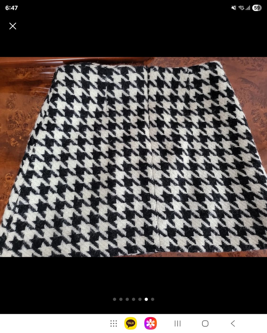 프랑스 모르간 하운드투스 체크 스컷  상품이미지6