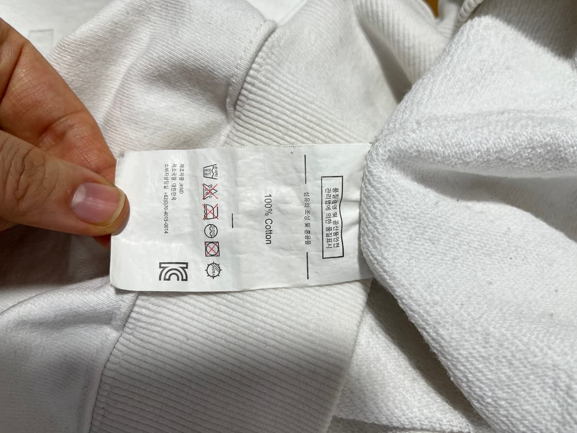 디스이즈네버댓 화이트 맨투맨 티셔츠 XL 상품이미지6