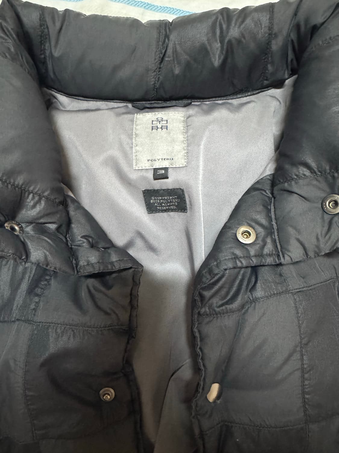 [3] 폴리테루 패치드 다운 푸퍼 베스트 블랙 상품이미지4