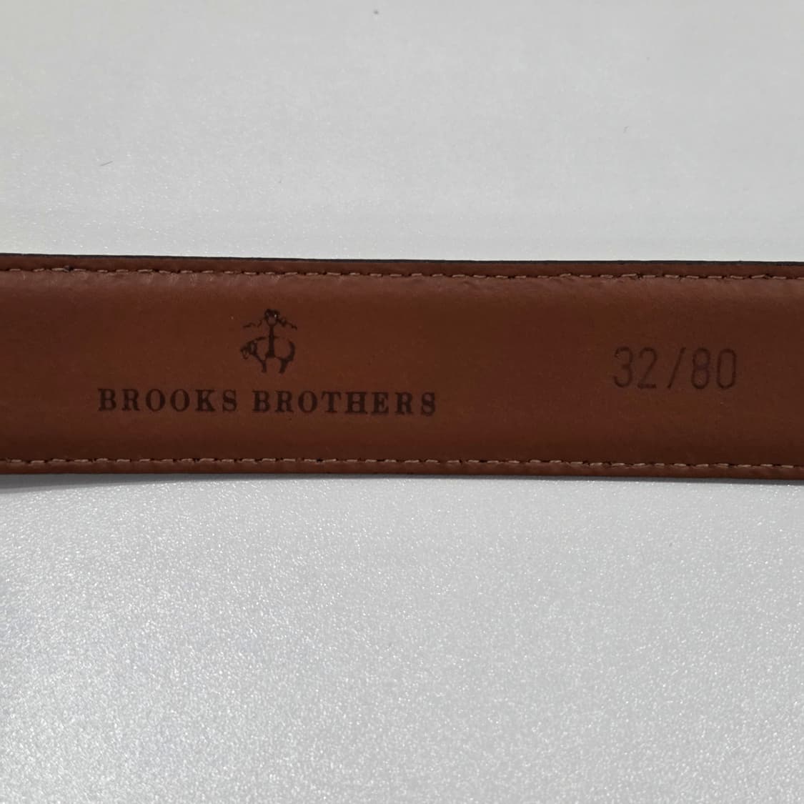 브룩스브라더스 레더 벨트 브라운 32/80  상품이미지9