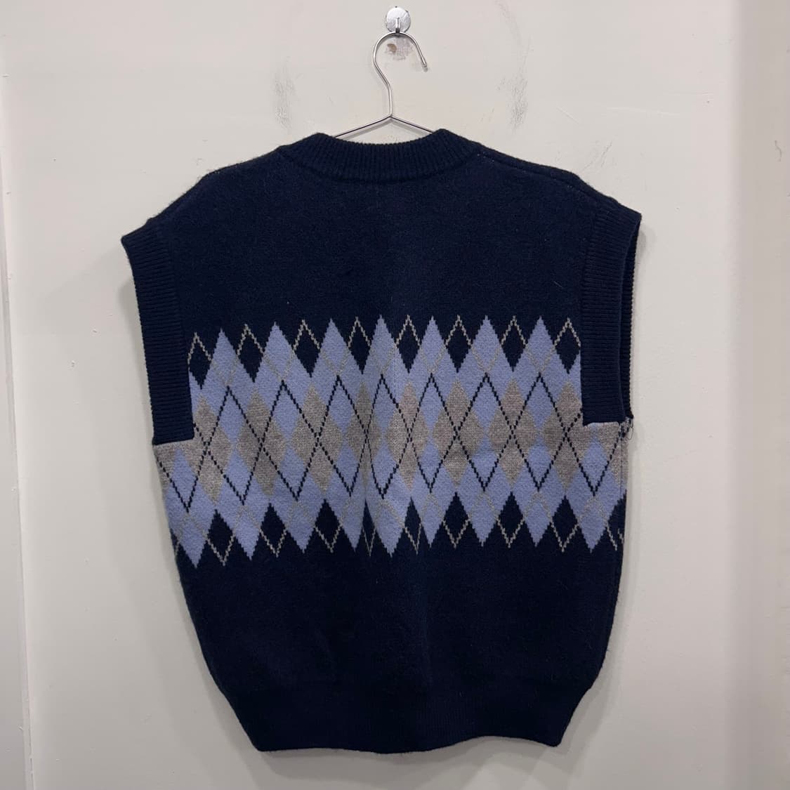 GOLA 클래식 다이아몬트 패턴 니트 베스트 상품이미지5