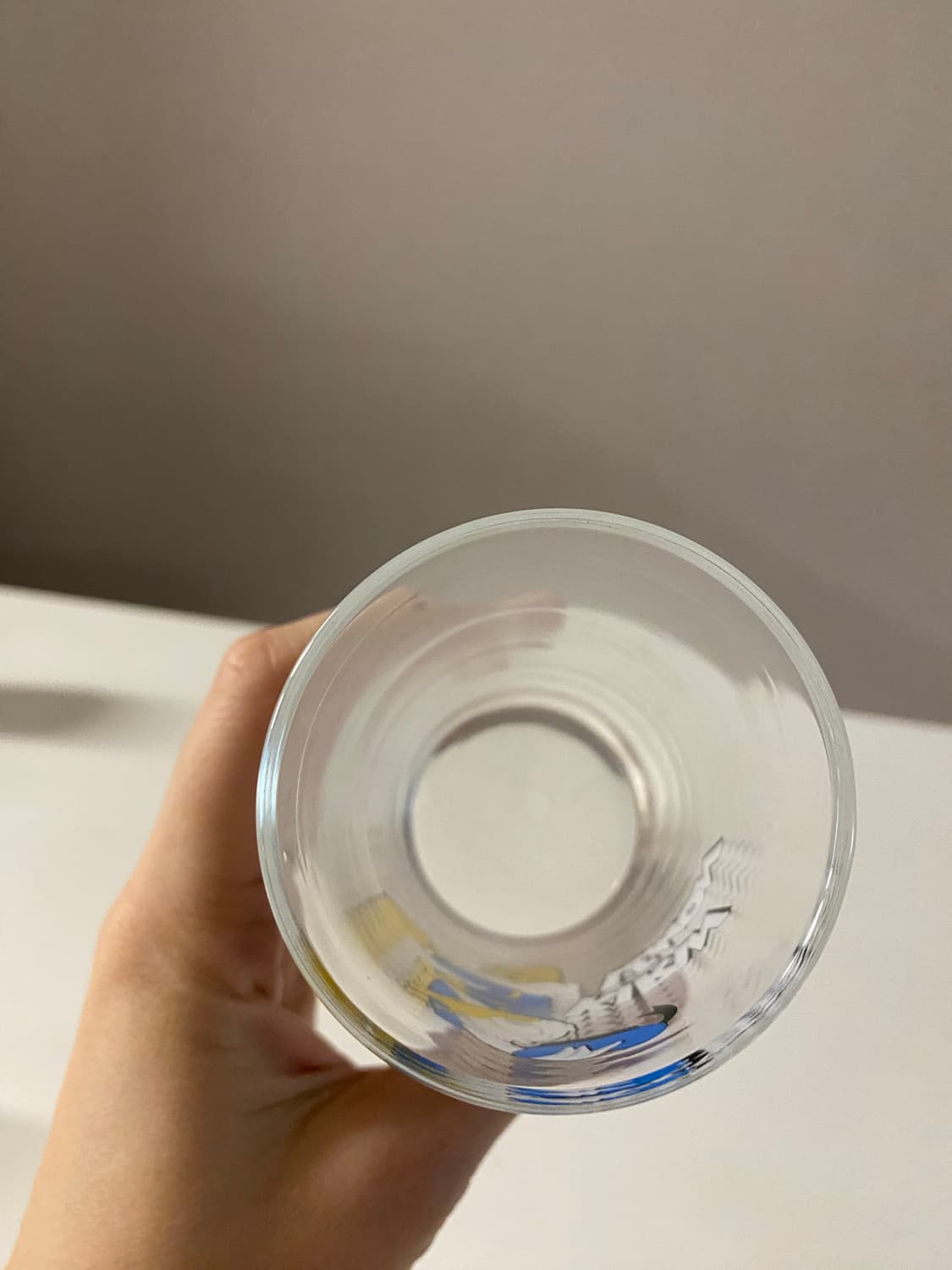 빈티지 유리컵 도날드덕 기린레몬 상품이미지3