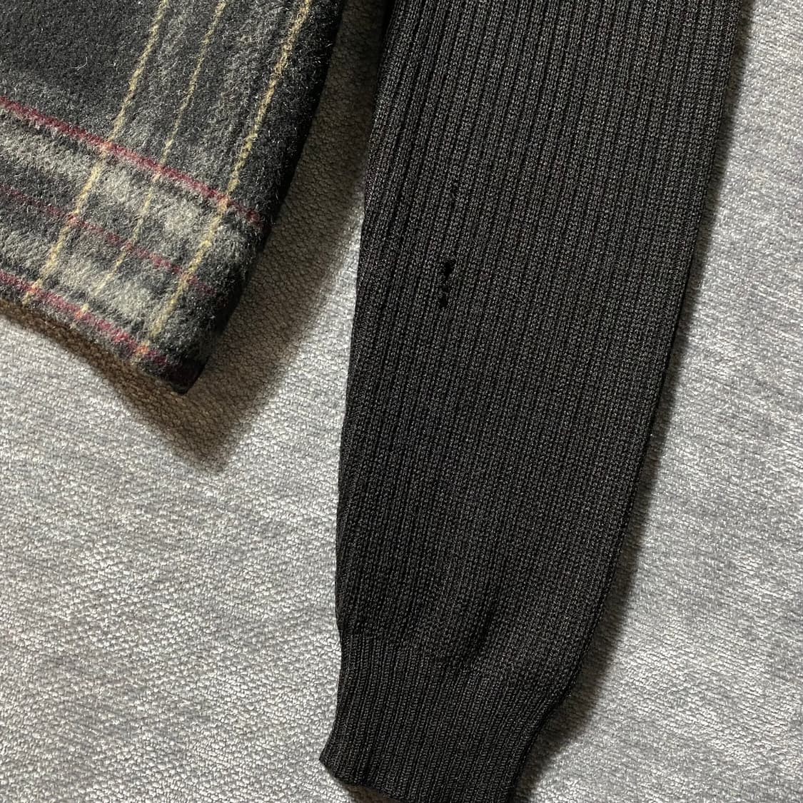 -Solid Homme 솔리드 옴므 우영미 체크 니트 상품이미지3