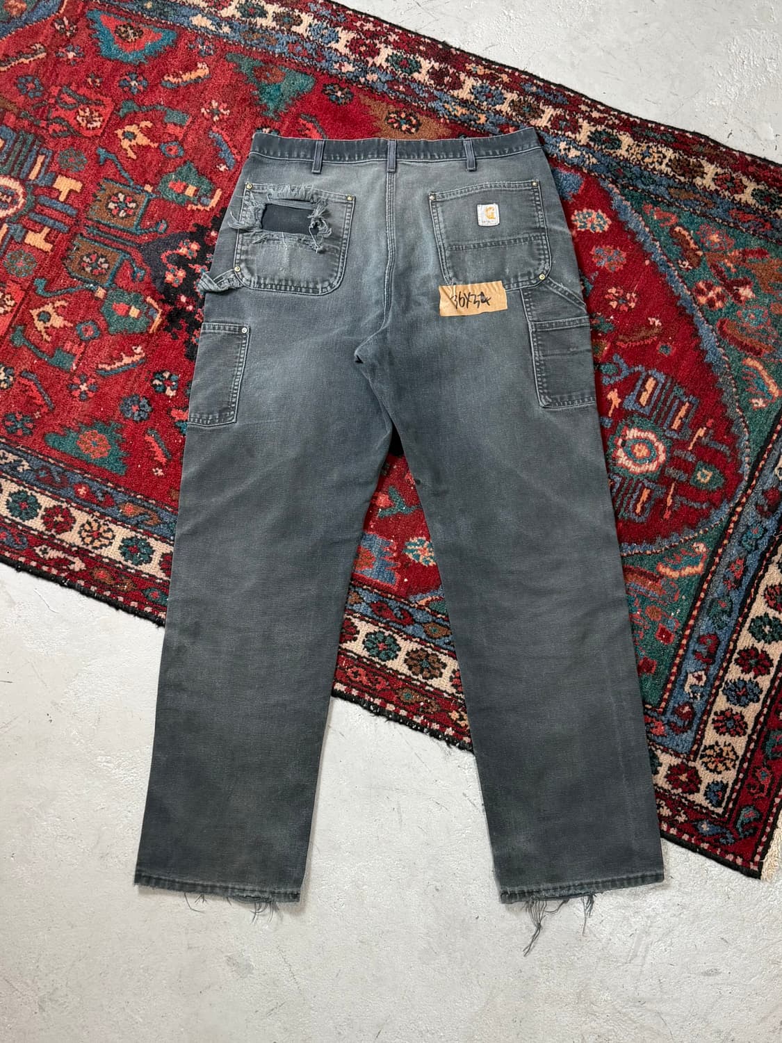 00's USA Made 칼하트 B01 더블니 블랙 칼하트 썩블니 좀비 상품이미지4