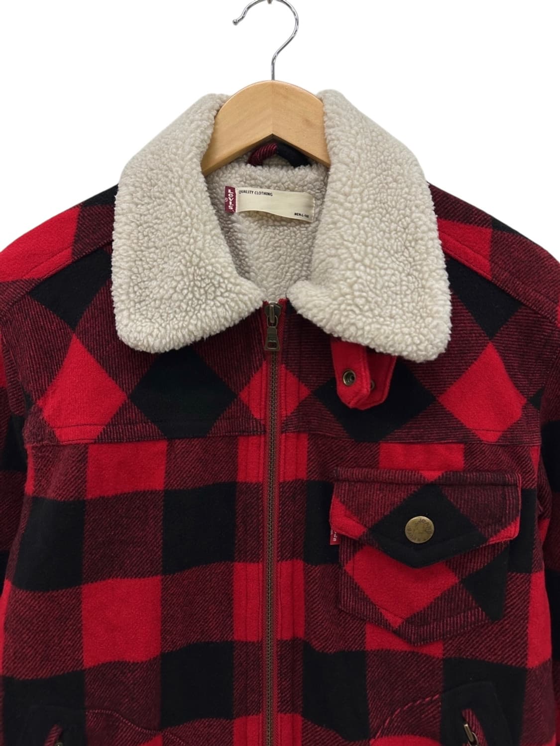 리바이스 울자켓 체크 (L)  상품이미지2