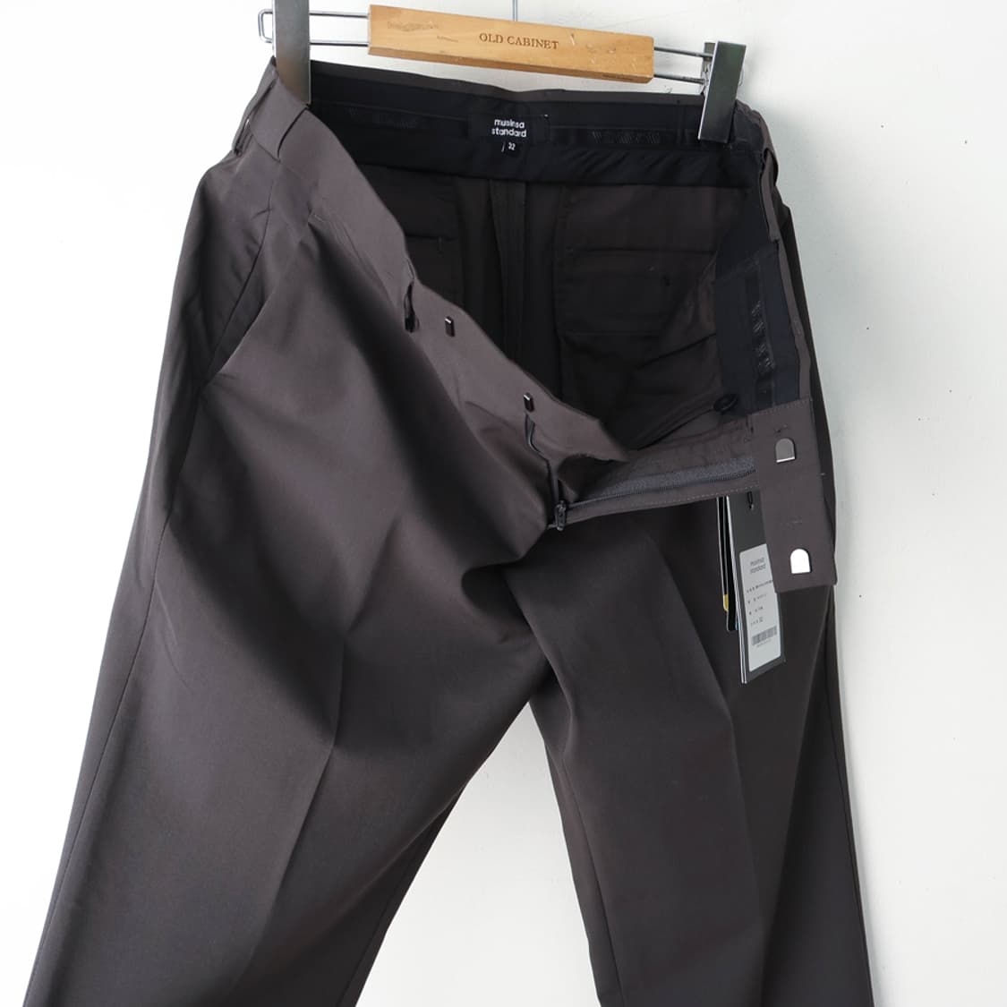 32/새상품 무신사 쿨탠다드 테이퍼드 히든밴딩 크롭 슬랙스 상품이미지6