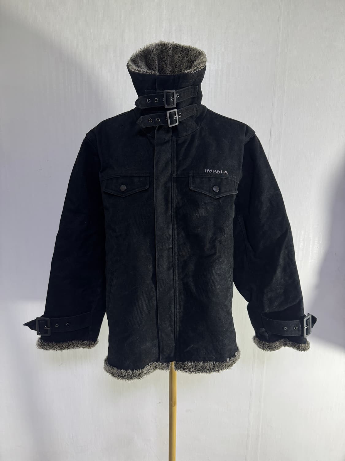 Impala 퍼 트리밍 워크 자켓 y2k vkei 마네킹샷 추가 상품이미지1