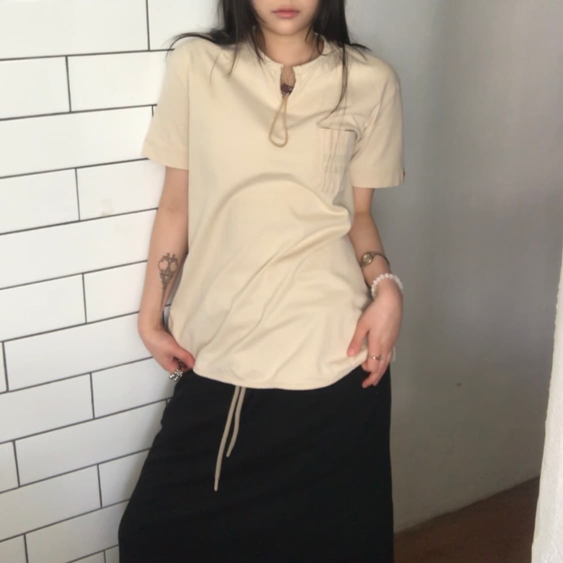 ISSEY MIYAKE(이세이미야케) 포켓 반팔 티셔츠 / M 사이즈 상품이미지1