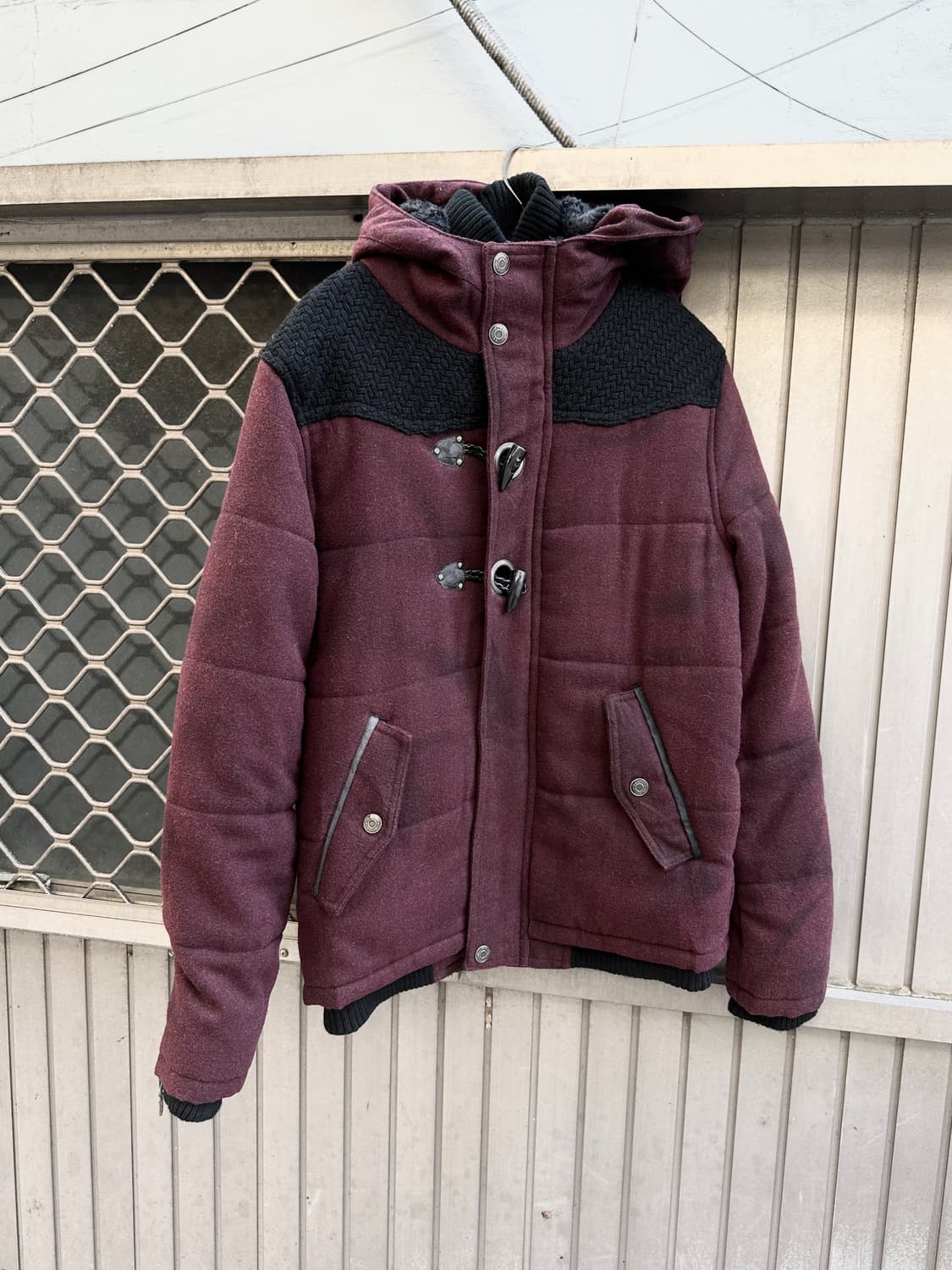 In The Attic 2way burgundy jacket  상품이미지2