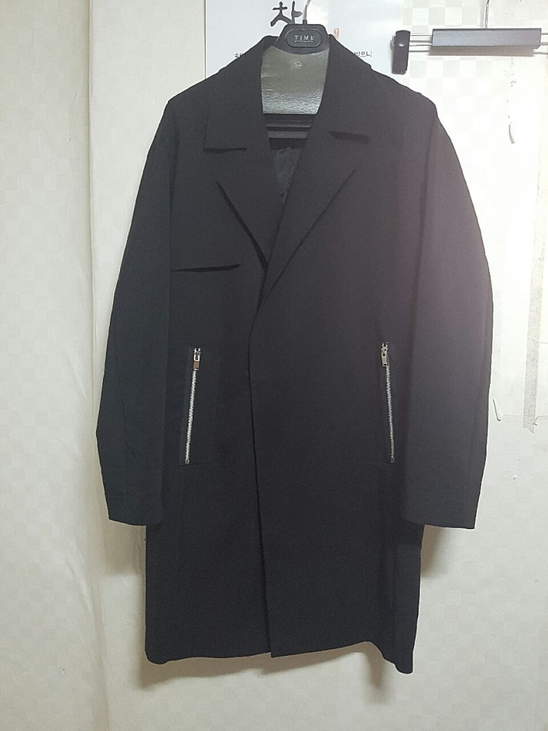 시스템 옴므 오버핏 지퍼 트렌치 코트 상품이미지7