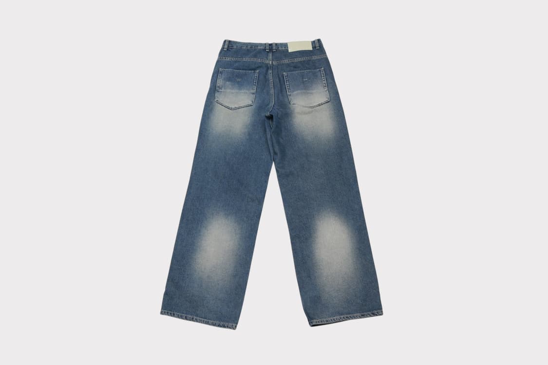 [M] 세터 브루클린 뉴트로 와이드 워시드 데님 팬츠 상품이미지4