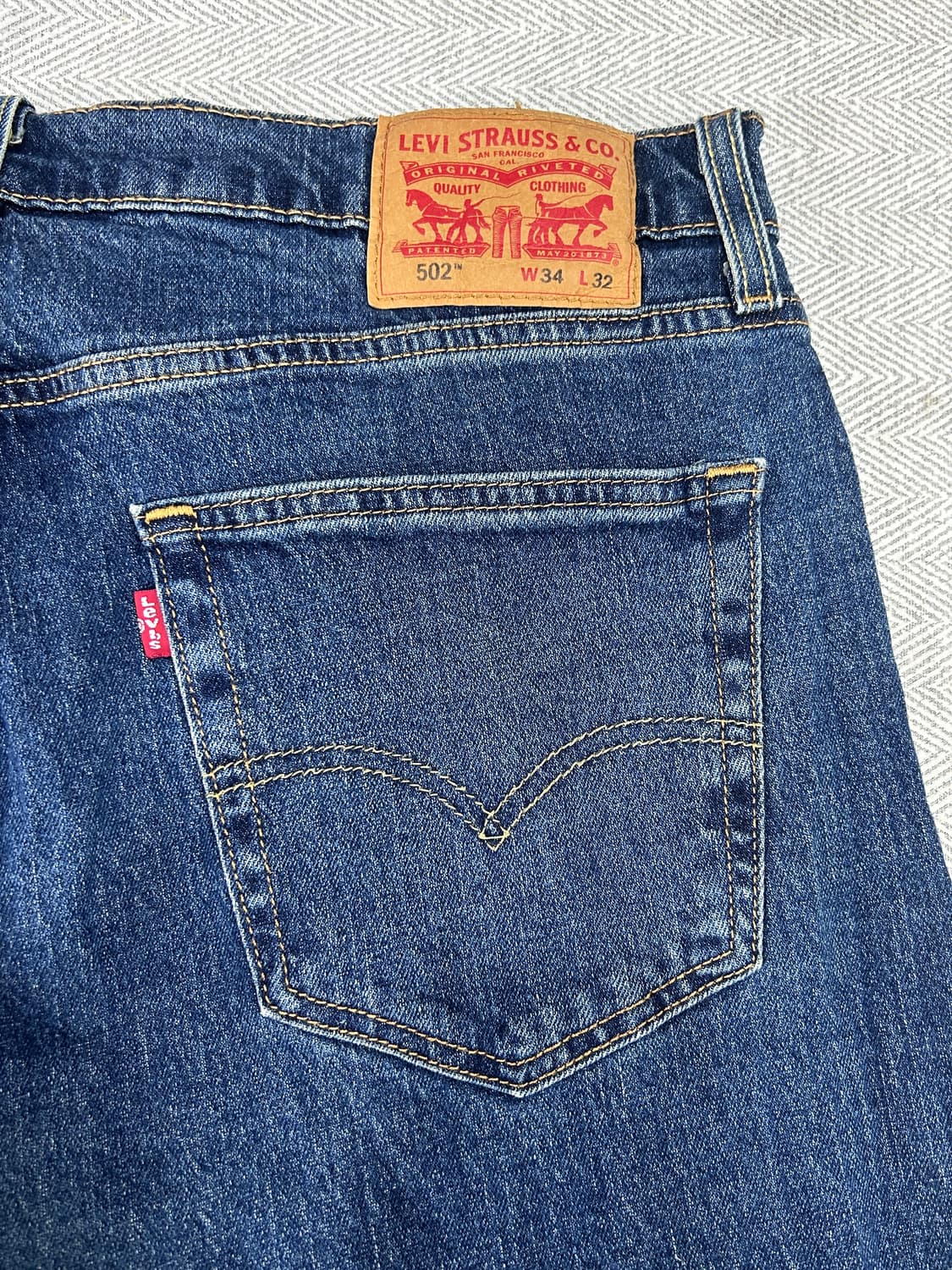 Levis 리바이스 502 테이퍼드 데님 팬츠 청바지 34 상품이미지5