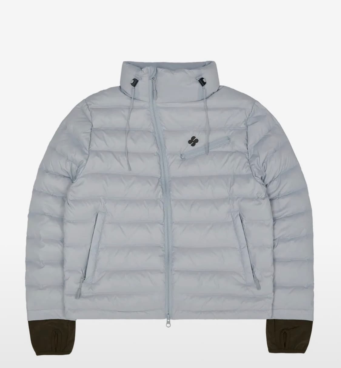 클로버 로고 후디드 라이트 덕다운 스카이블루  상품이미지2