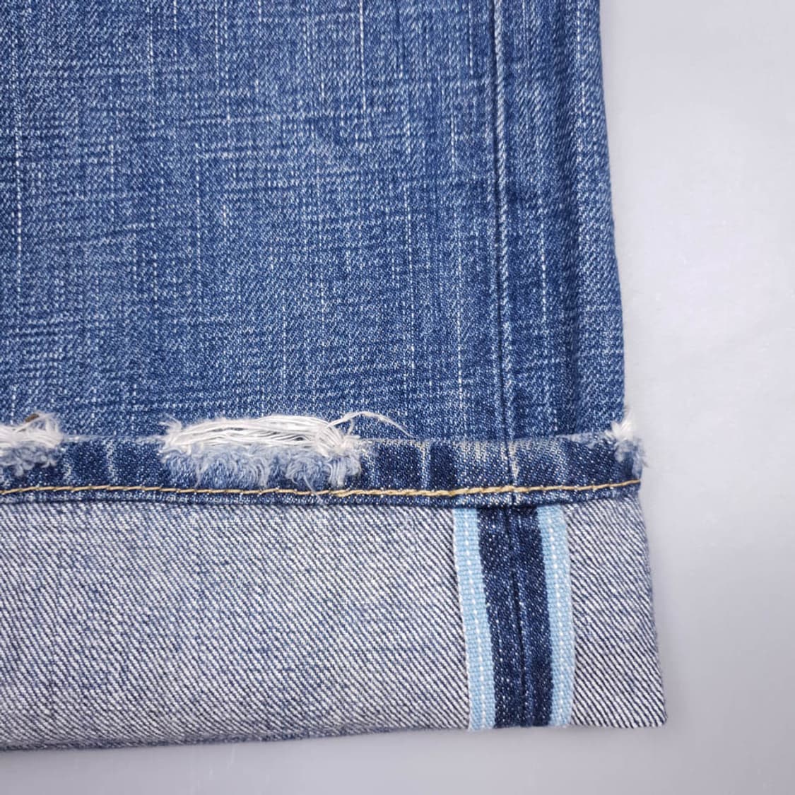 리바이스 707 중청워싱 00's 셀비지 부츠컷 데님팬 상품이미지9