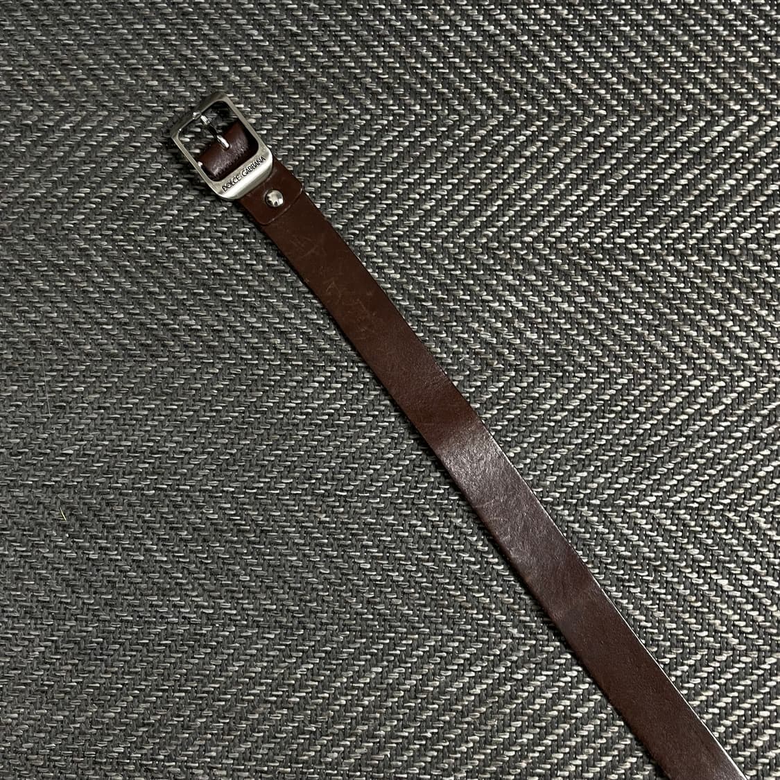 돌체앤가바나 빈티지 브라운 레더 벨트y 4857 상품이미지5