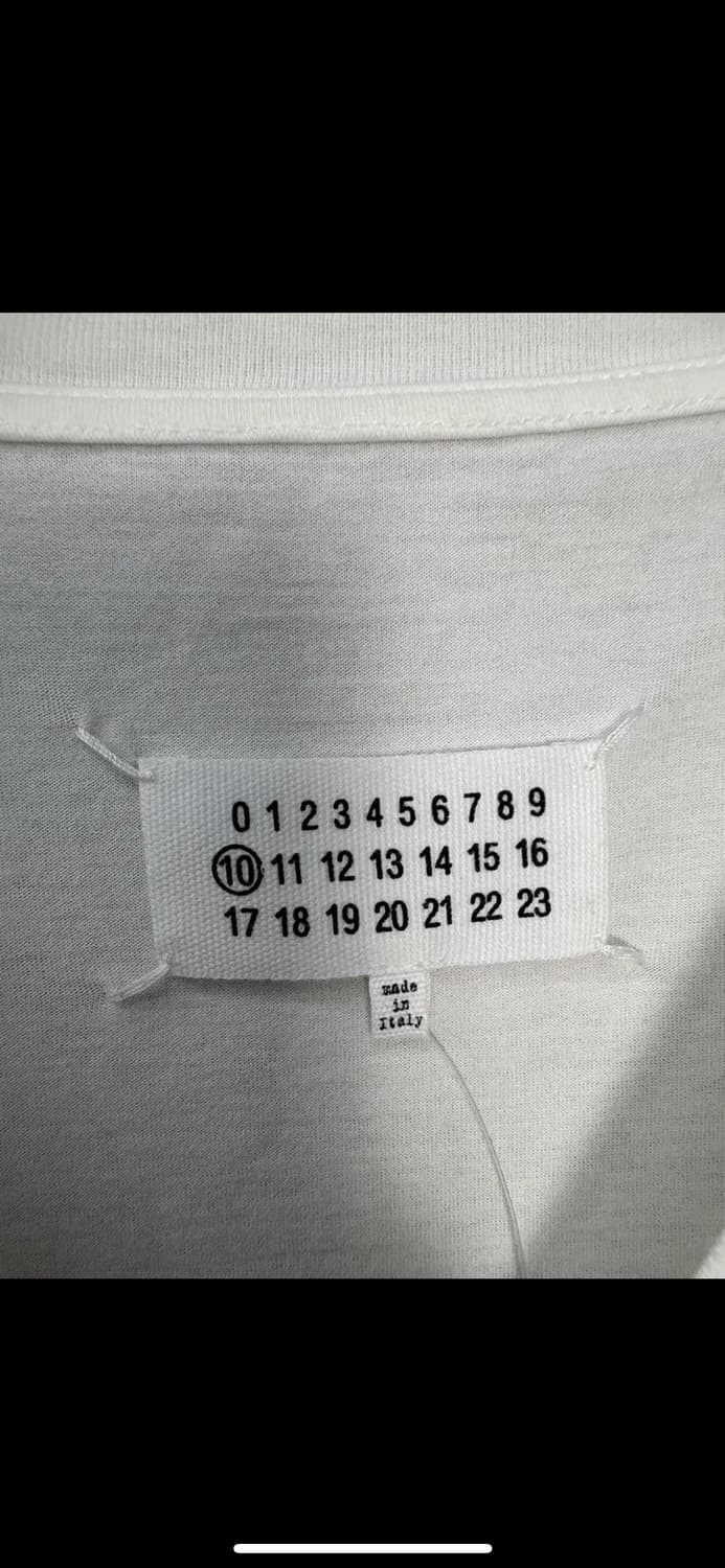 메종 마르지엘라 넘버링 화이트 반팔 H2503 상품이미지5