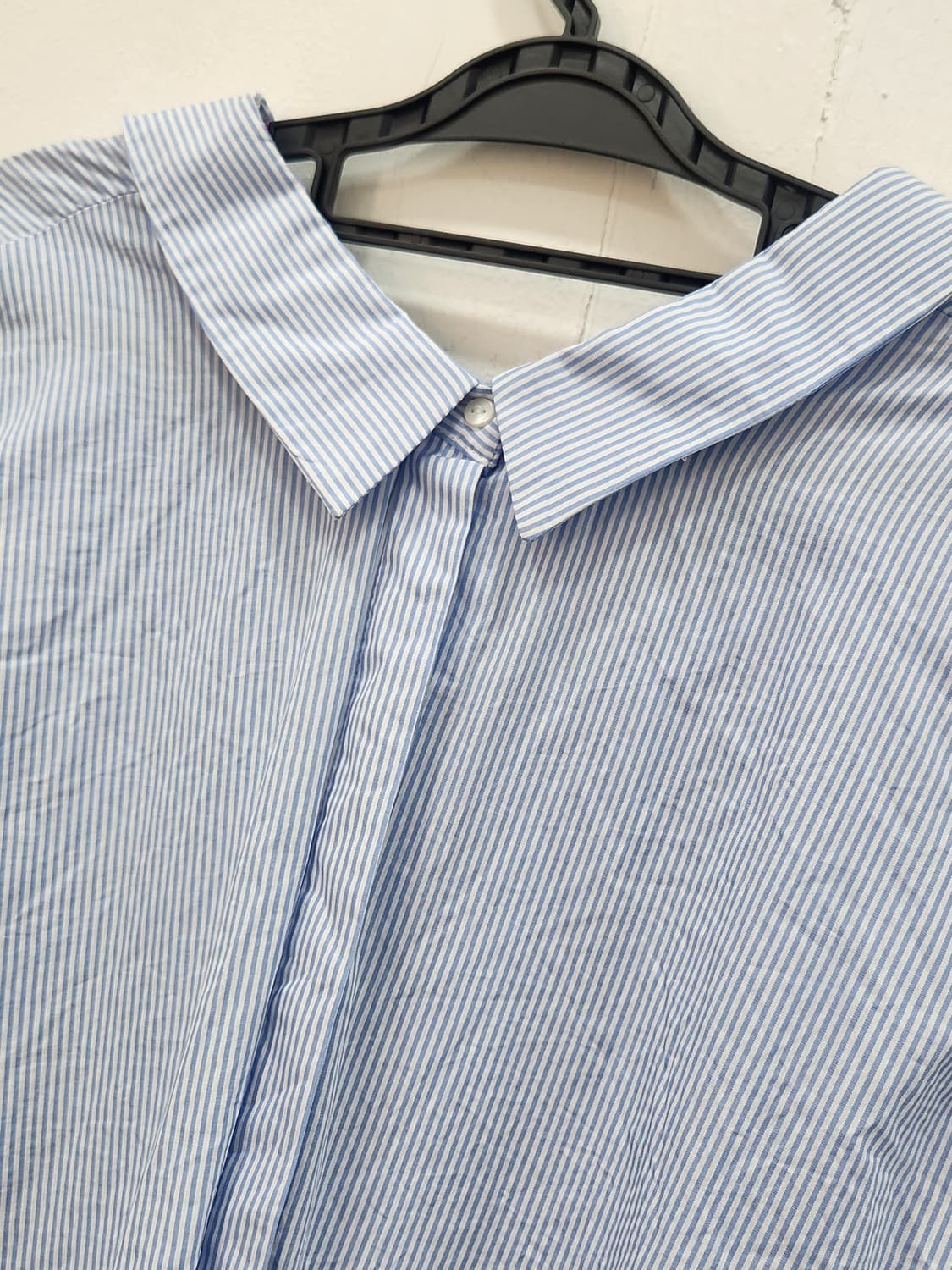 [S] 자라 ZARA 스트라이프 리본 블라우스 오버핏 상품이미지4