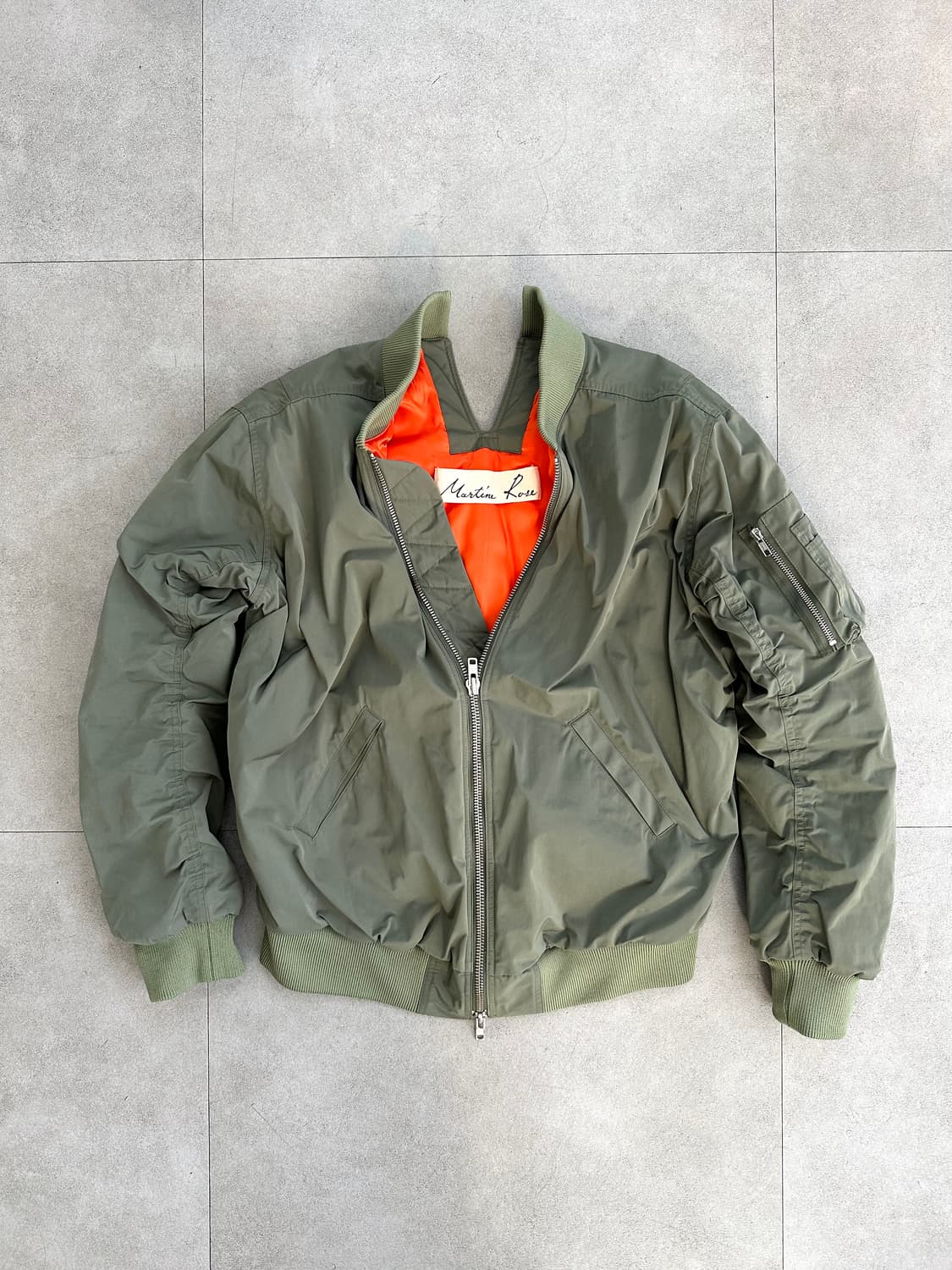 마틴 로즈 백 슬릿 오버사이즈 봄버 상품이미지4