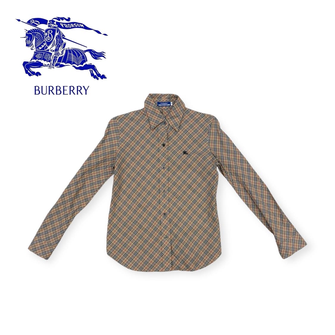 버버리 블루라벨 노바체크 셔츠 상품이미지1