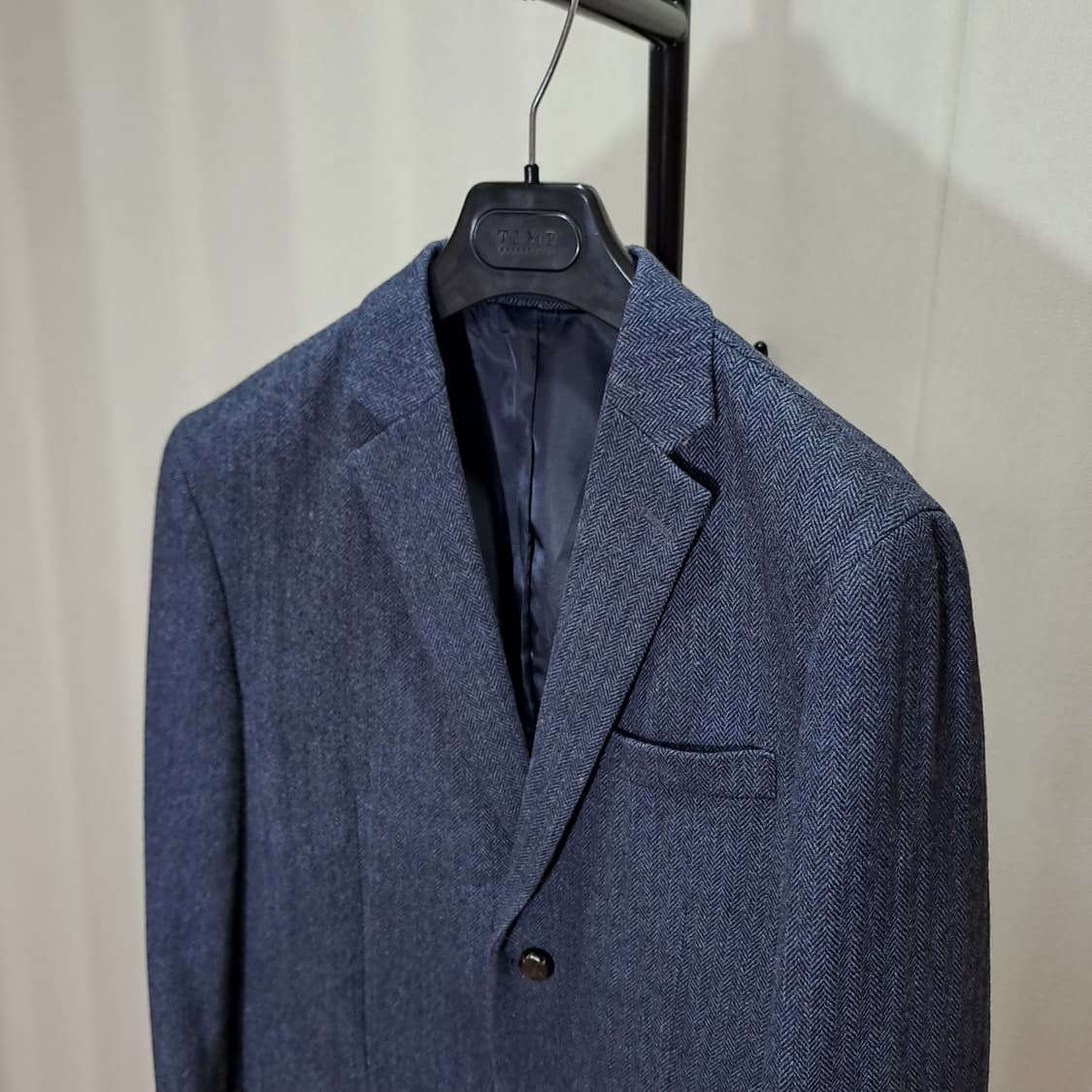 (택포) 헤지스 슬림핏 울 혼방 헤링본 자켓 B160 상품이미지2