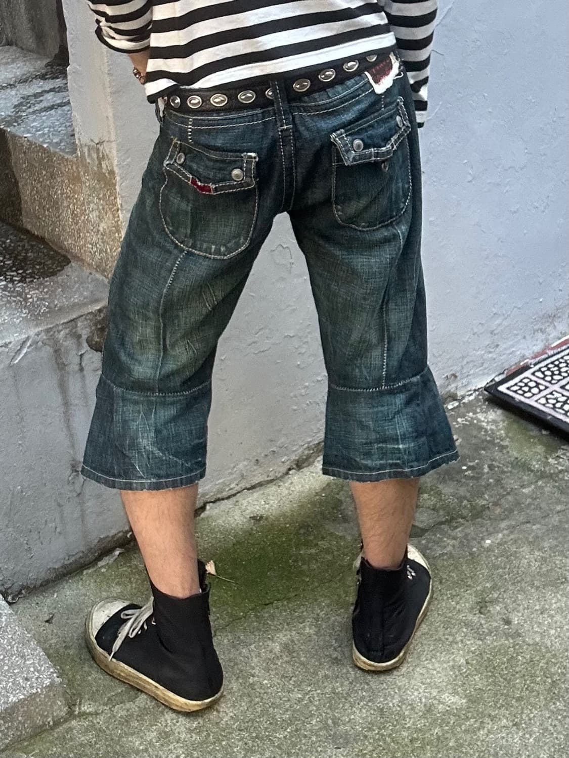 *아카이브* 90s 마리떼 프랑소와 저버 그런지 워싱 데님팬츠 상품이미지2
