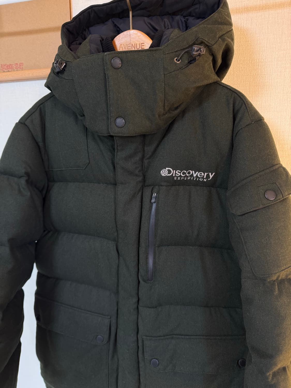 [M]디스커버리 구스다운 울 패딩 자켓 상품이미지2
