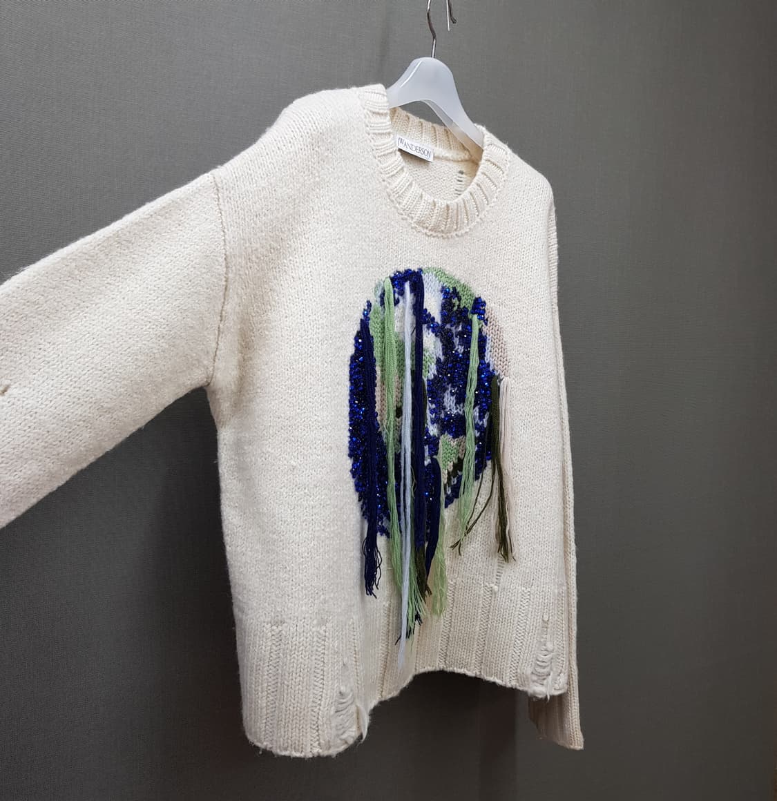 JWANDERSON  울 100% 그래픽 디테일 니트  L사이즈 상품이미지4