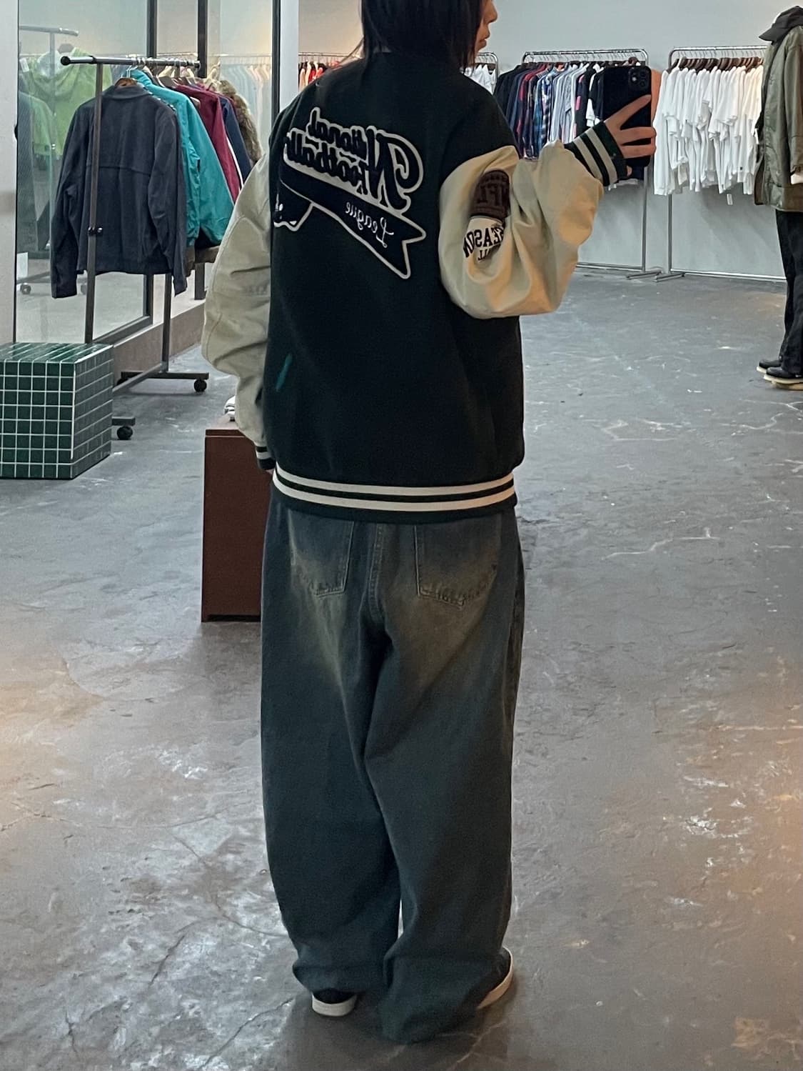 NFL 울 모직 레더 스타디움 바시티 자켓 H1560 상품이미지2