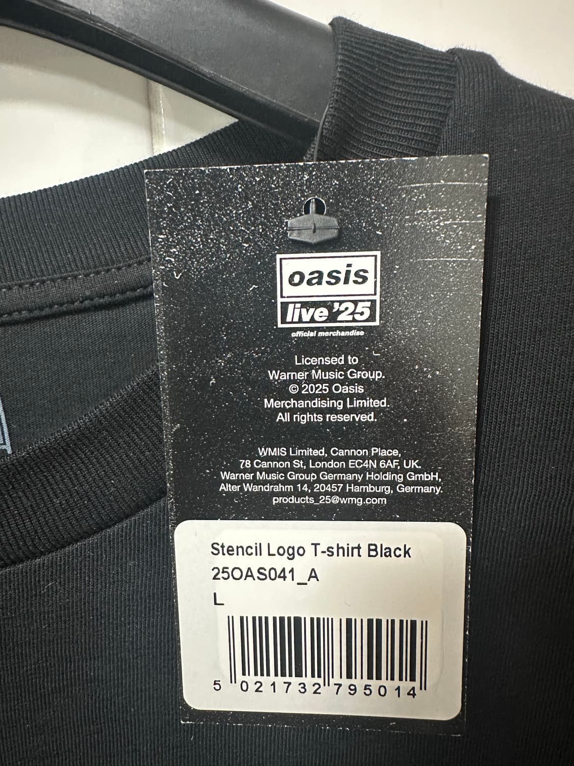 오아시스 팝업 굿즈 티셔츠 상품이미지3