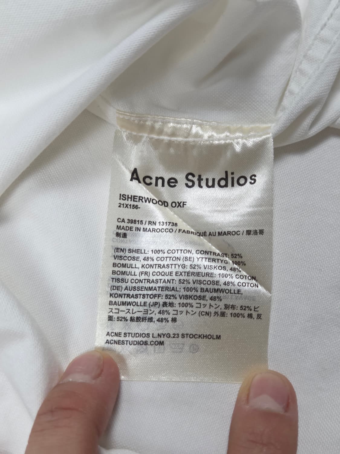 [아크네 스튜디오] 이셔우드 옥스포드 셔츠 | S00144 상품이미지4