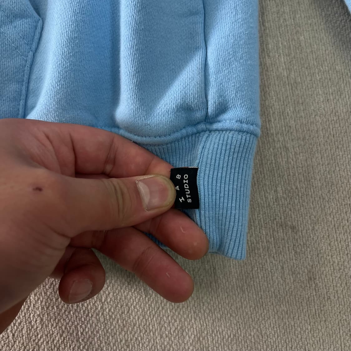 105 아이앱 스튜디오 스카이블루 후드티 상품이미지7