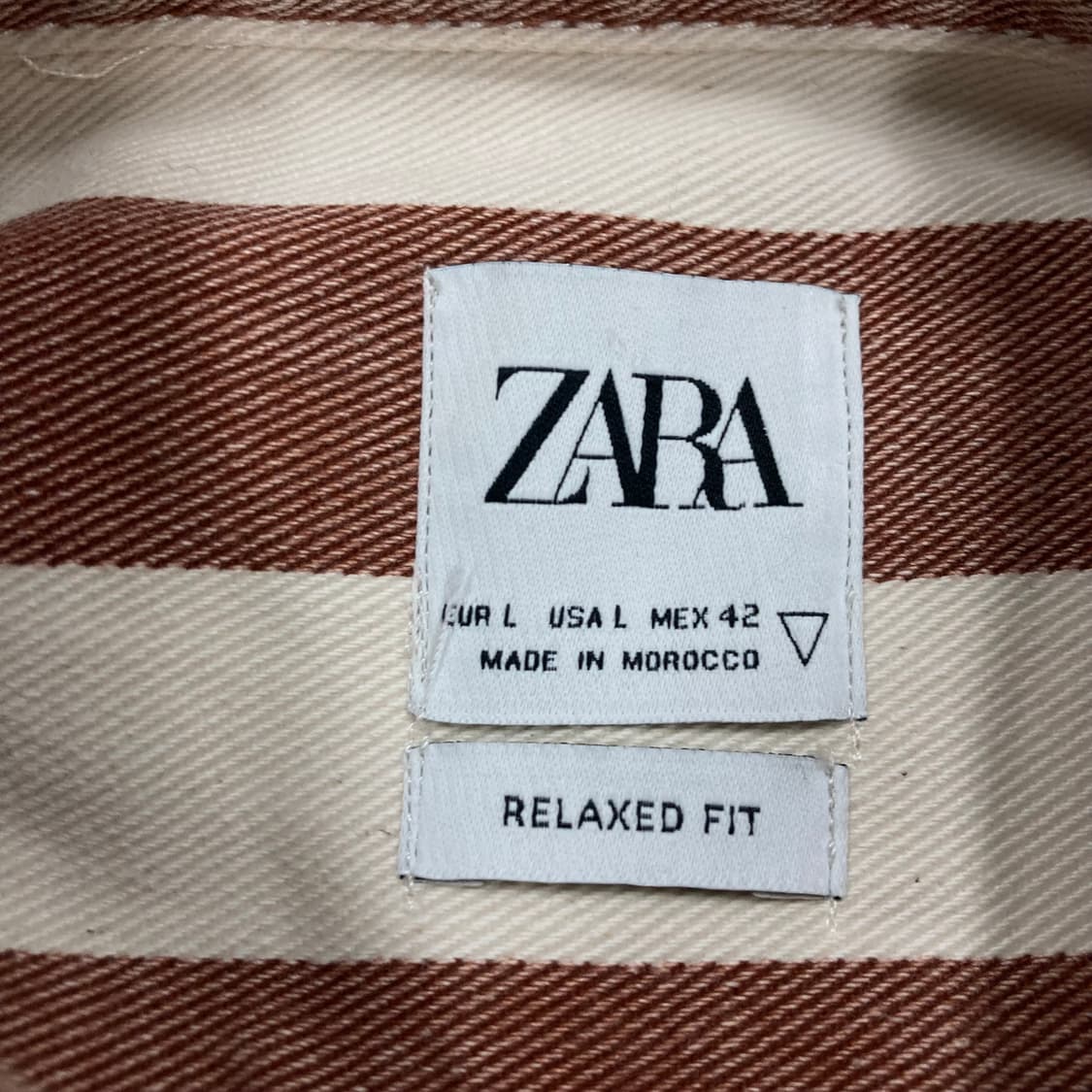 자라 믹스 컬러 스트라이프 패턴 초어 자켓 상품이미지3