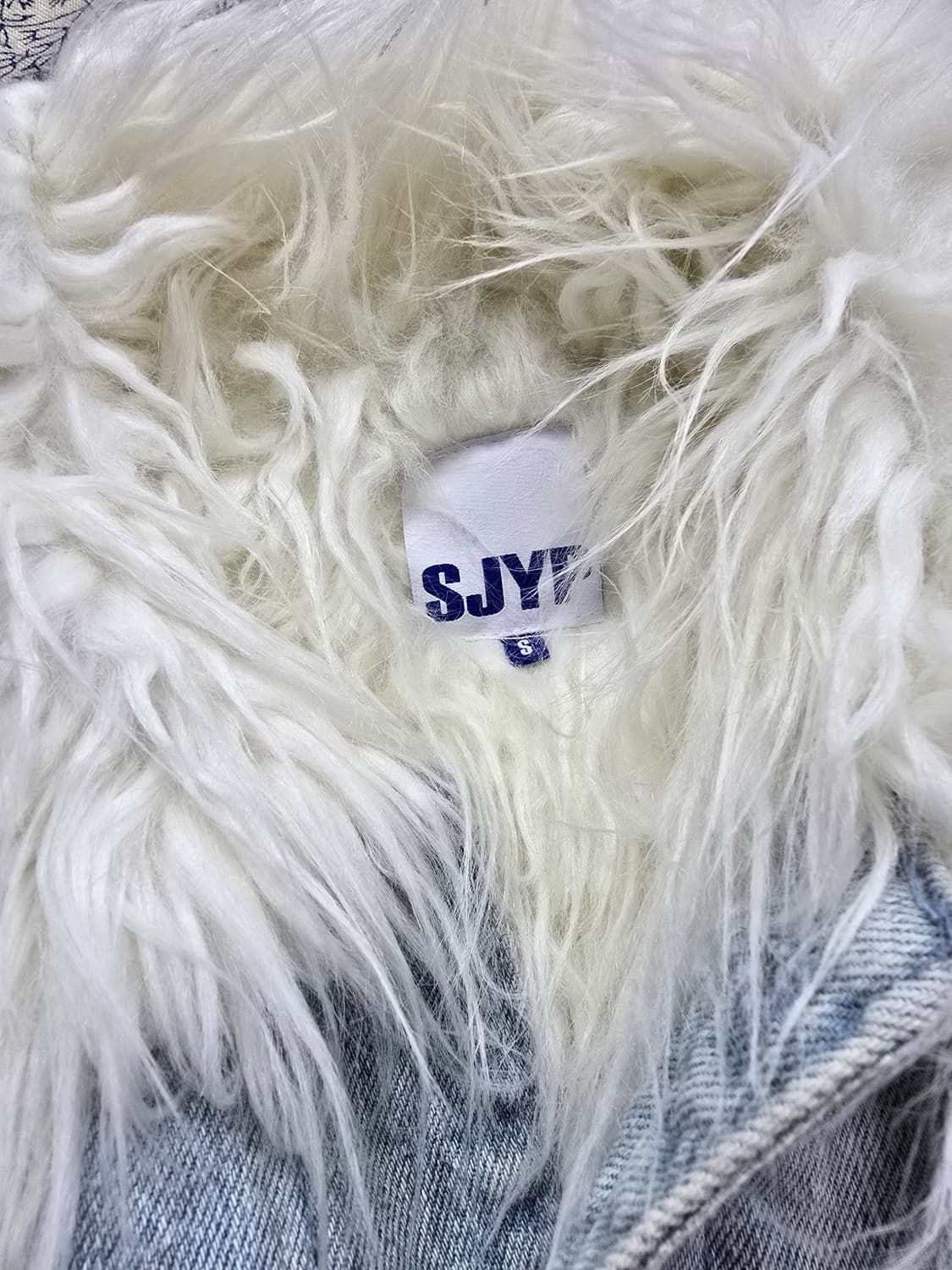 SJYP 퍼 칼라 데님 자켓 (1847) 상품이미지3