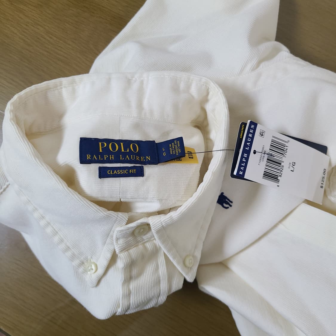 (105 새상품) 폴로 클래식 핏 코튼 코듀로이 셔츠 상품이미지1