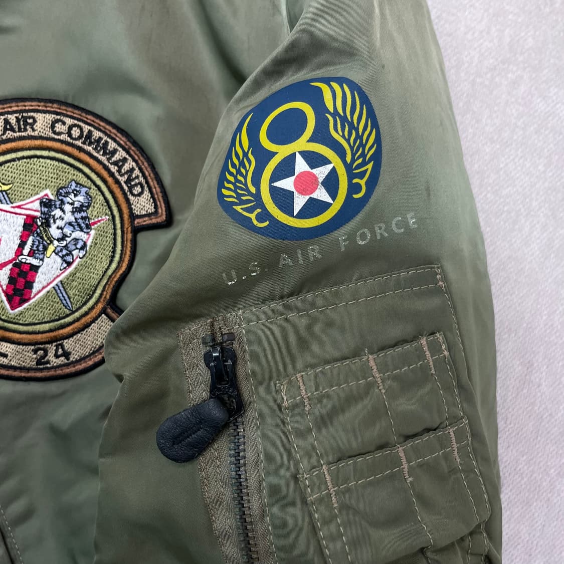 100 00s 빈티지 패치 ma-1 자켓 상품이미지6