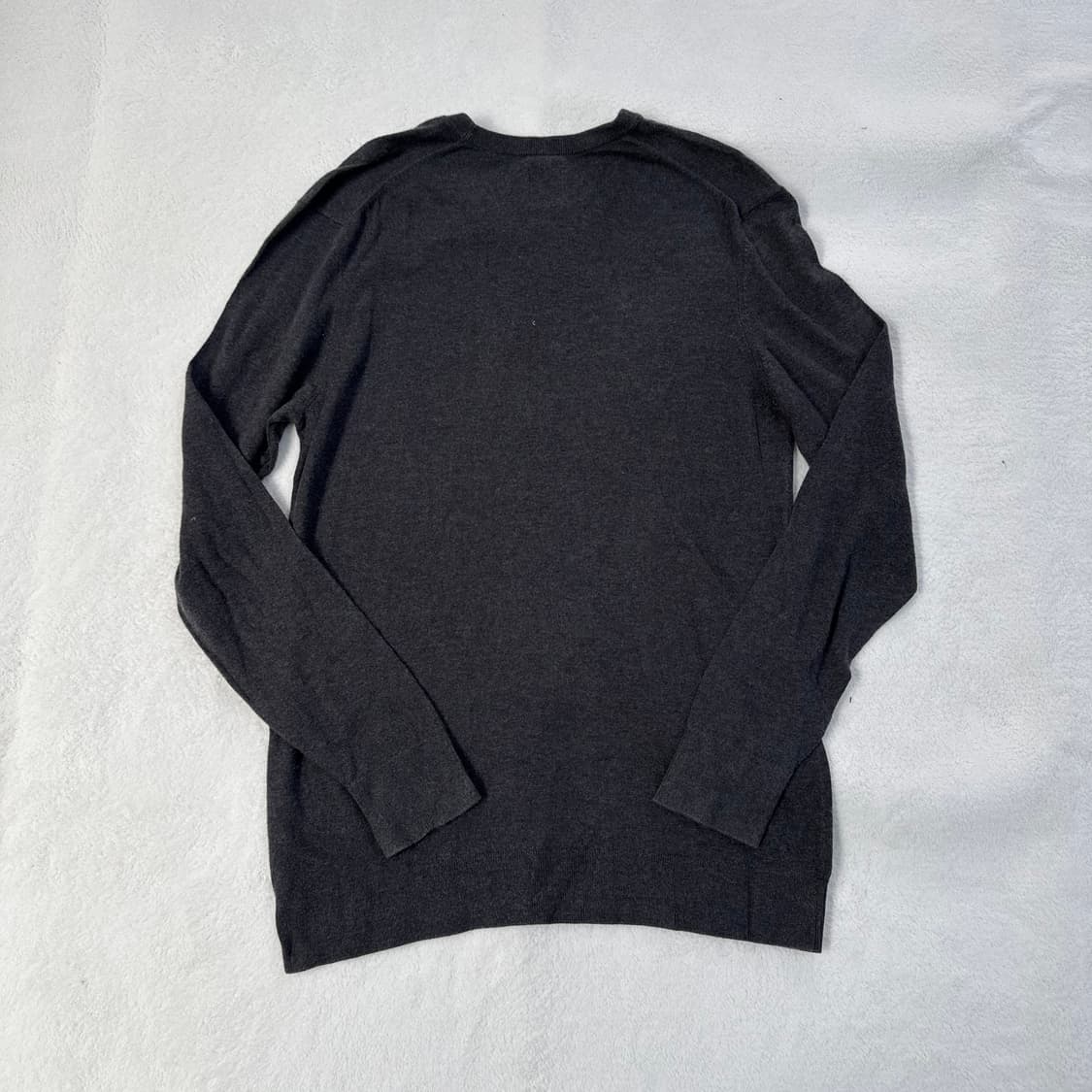 L 노스페이스 차콜 브이넥 니트 0227T 상품이미지2