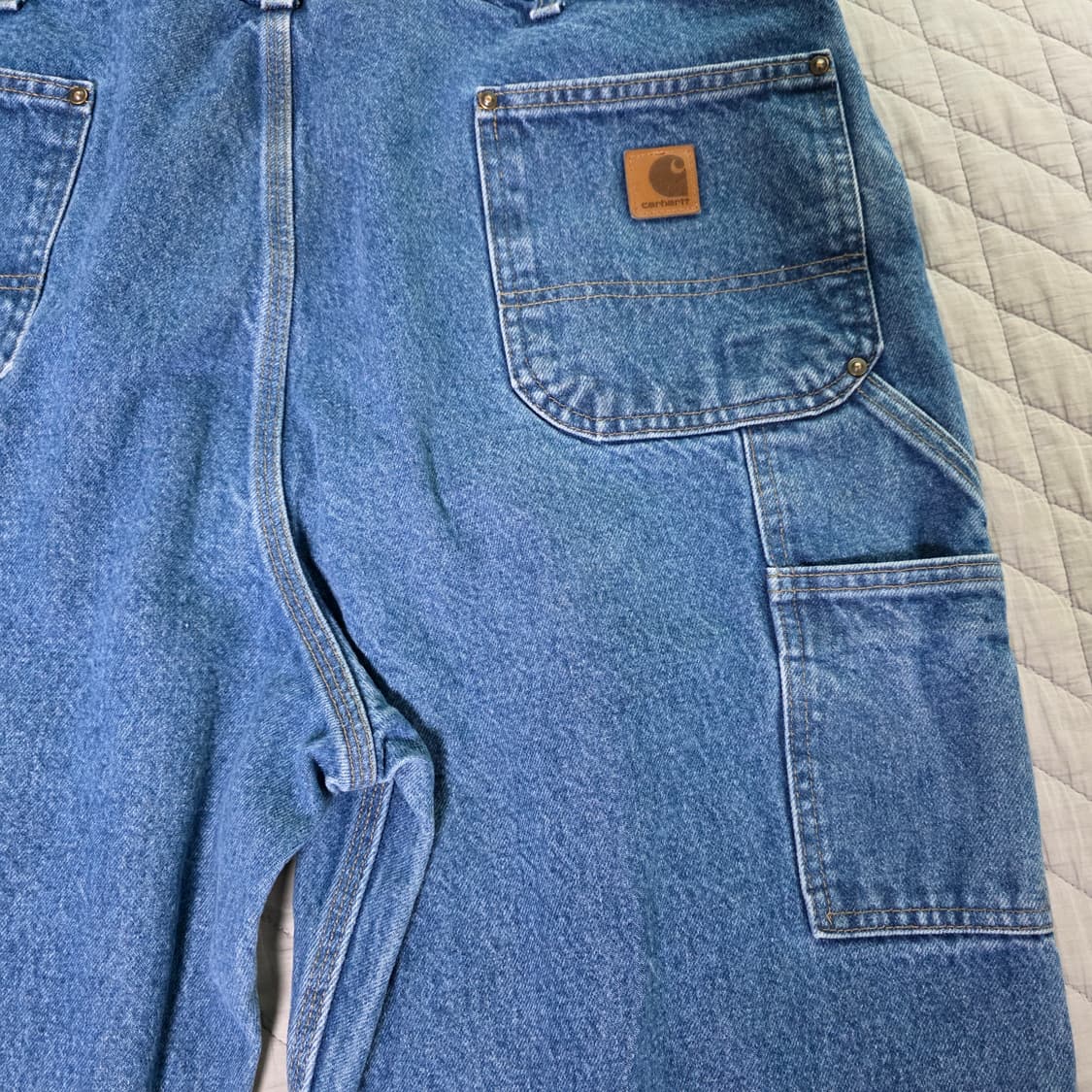 [40X32] 빈티지 칼하트 더블니 B73 DST 데님팬츠 굿 B19 상품이미지6