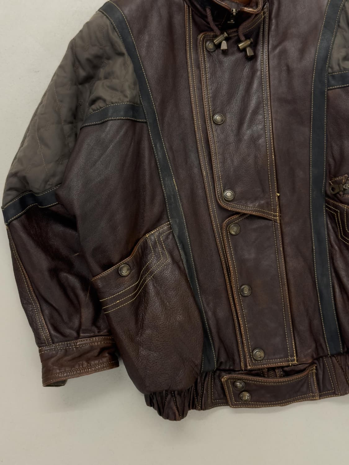 VIA NUOVA PELLE 레더 블루종 상품이미지4