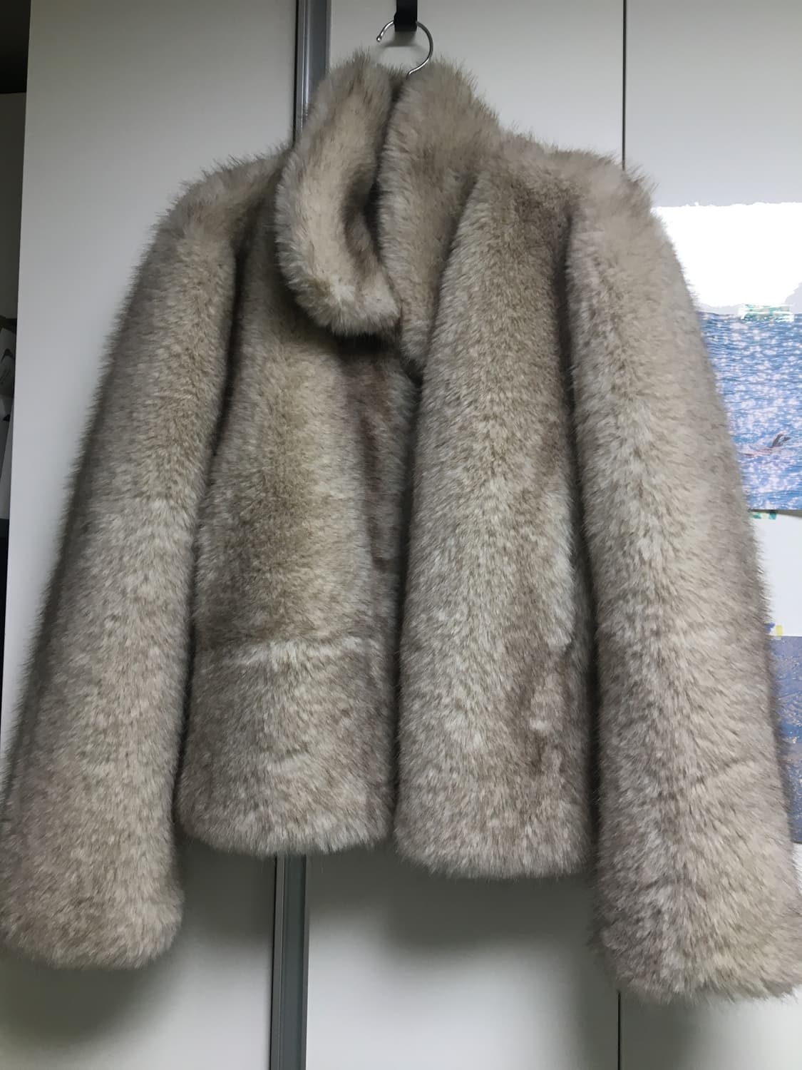 마그넷 아카이브 라운드 퍼 자켓 half (ivory) 상품이미지3