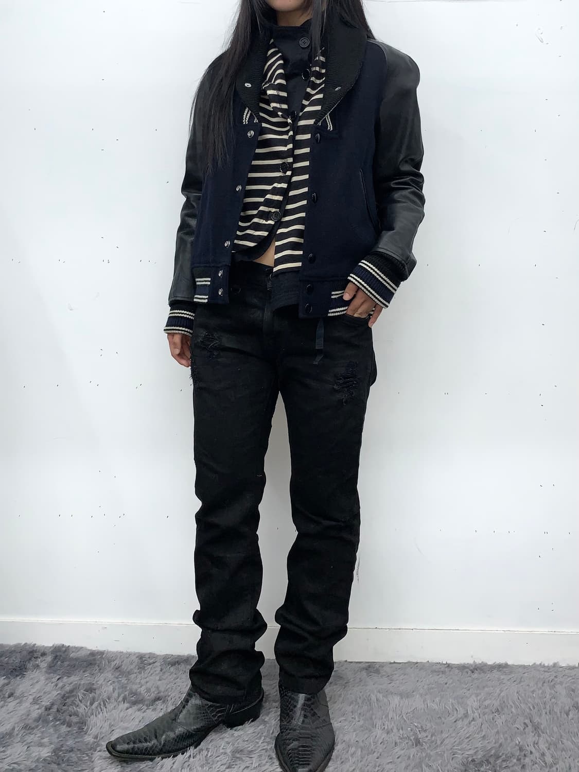 Tete homme 왁스드 데미지 팬츠 상품이미지2