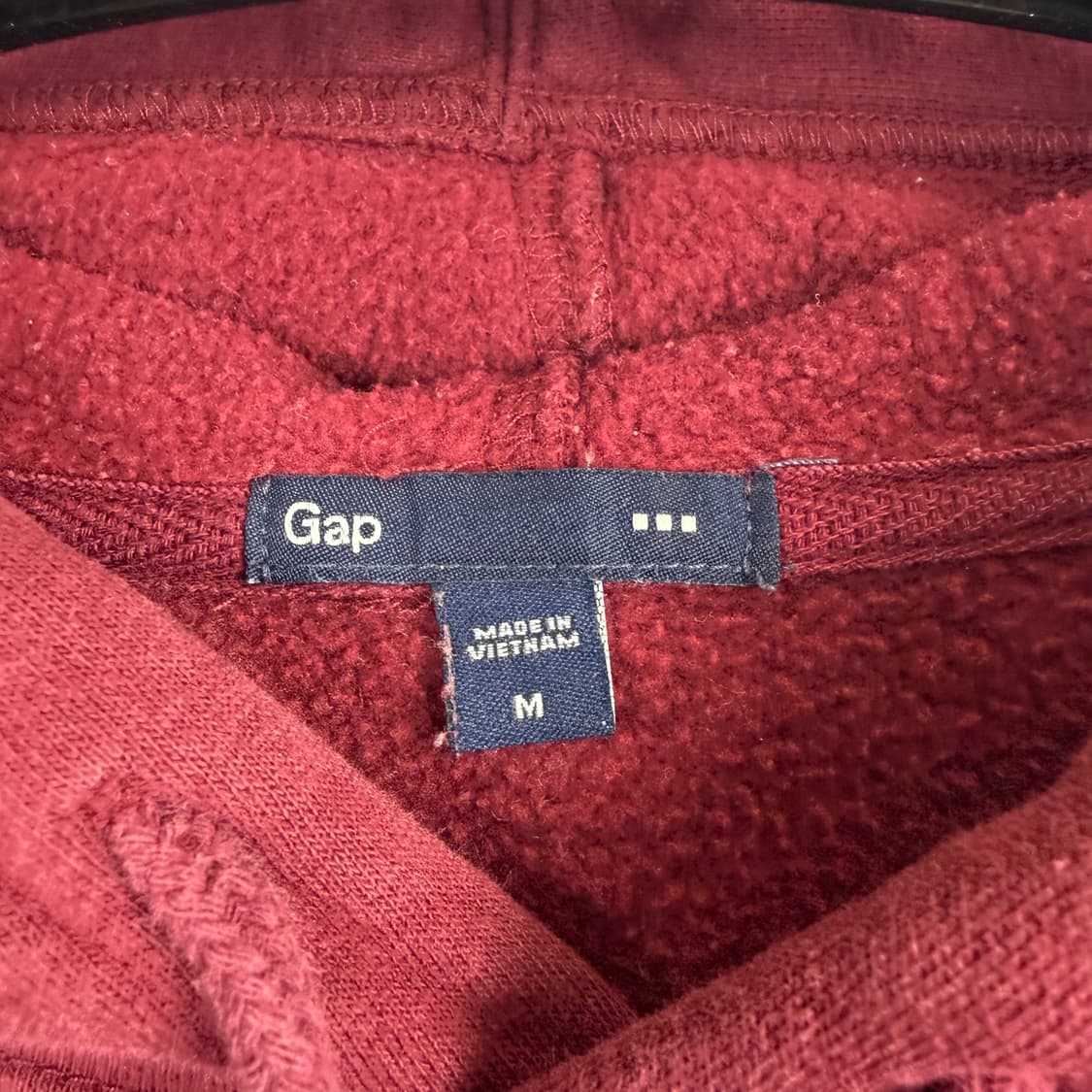 (M) GAP 로고 후드 티 버건디 상품이미지3